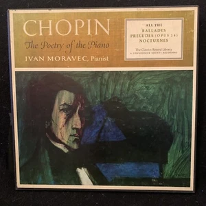 CHOPIN Ballades Preludes Nocturnes - IVAN MORAVEC piano - Classics ST 4LP BOX - Foto 1 di 6