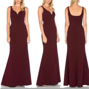 Jill Stuart Burgundy Dress/Gown, Sweetheart Neckline, Size 0, Full Length - Picture 1 of 5