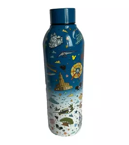 Disneyland Disney World Parks Icons Metal Stainless Steel Water Bottle NEW 18oz - Picture 1 of 14
