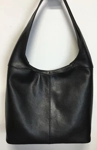 Handtasche SCHULTERTASCHE ITALY SHOPPER Beuteltasche SCHWARZ Tasche Echt Leder - Bild 1 von 8