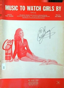 MUSIC TO WATCH GIRLS BY Vintage Sheet Music 1967 T. Velona & Sid Ramin 32m  - Picture 1 of 2