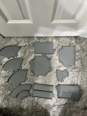 Hot Wheels World Vintage Track Pieces Lot of 10 Straight Bends Turns 4 way Roads - Image 1 of 4