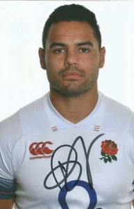 ENGLAND & WORCESTER WARRIORS RUGBY UNION: BEN TE'O SIGNED 6x4 PORTRAIT PHOTO+COA - Picture 1 of 1