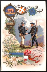 ac6982 - CARTOLINA D'EPOCA - REGGIMENTALI - Alpini - Picture 1 of 1