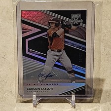 2020 Carson Taylor Elite Extra Edition Prime Numbers Black #'d/62 ⚫️ 🔥