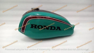 本田 SL125 SL100 K1 1973 至 1975 年型号钢绿色和黑色合金涂漆汽油 — 第 1/4 张图片