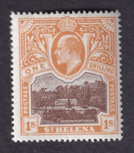 St Helena KEVII 1903 1s SG59 MINT light to medium hinge - Picture 1 of 2