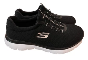 Skechers Summits Damen-Slipper schwarz & weiß Größe 8 M US Turnschuhe - Bild 1 von 9