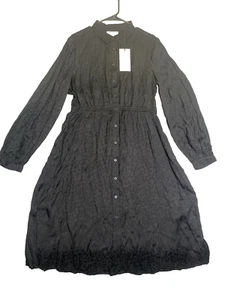Abito Scotch & Soda stampa paisley linea bottoni davanti tg XL nero lunghezza 46 - Foto 1 di 12