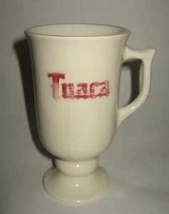 Old Vintage Tuaca Ceramic Footed Mug Cup Promo for Italian Drink Barware Italy - Picture 1 of 5