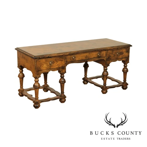 William and Mary Style Vintage Custom Quality Writing Desk Cover