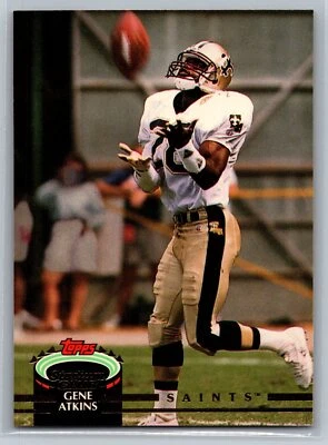 Gene Atkins 1992 Stadium Club FOOTBALL #105 New Orleans Saints - Image 1 of 2