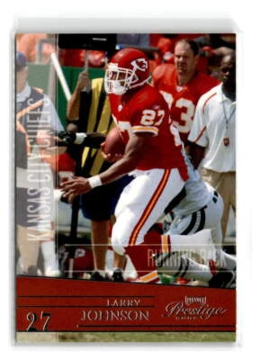 2006 Playoff Prestige - #77 - Larry Johnson - Kansas City Chiefs - Image 1 of 2