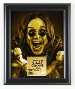 Ozzy Osbourne Signed Custom Framed "Patient Number 9" CD Album Insert JSA - Picture 1 of 2