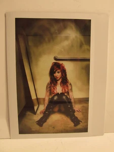 VINTAGE FOUND PHOTOGRAPH COLOR ART PHOTO POLAROID SEXY LATINA WOMAN RED HAIR PIC - Picture 1 of 4