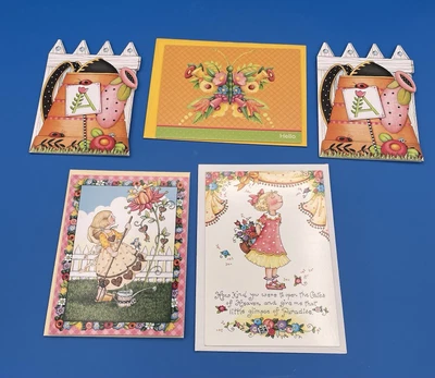 Mary Engelbreit Blank Notecards 5 Cards 3 Envelopes Unused Note Cards - Image 1 of 4