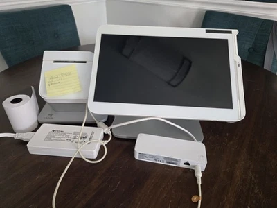 Sistema POS Clover Station Duo con impresora y fuente de alimentación paquete probado funciona Foto 1 de 4