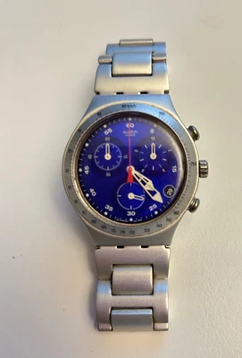 SWATCH IRONY Aluminium  1999 YCS4011 Chrono PERFECT CONDITION - image 1 of 4