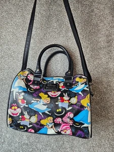 Disney Loungefly Alice Wonderland Cheshire Cat Satchel Purse Bag HEART Limited - Picture 1 of 17