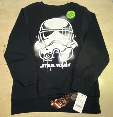 Disney Star Wars  Sweatshirt Black Medium MAD Engine Glow In The Dark - Image 1 of 4