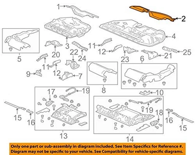 Miembro de piezas originales Honda COMP. Cojín asiento trasero izquierdo para CR-V número de pieza Foto 1 de 3