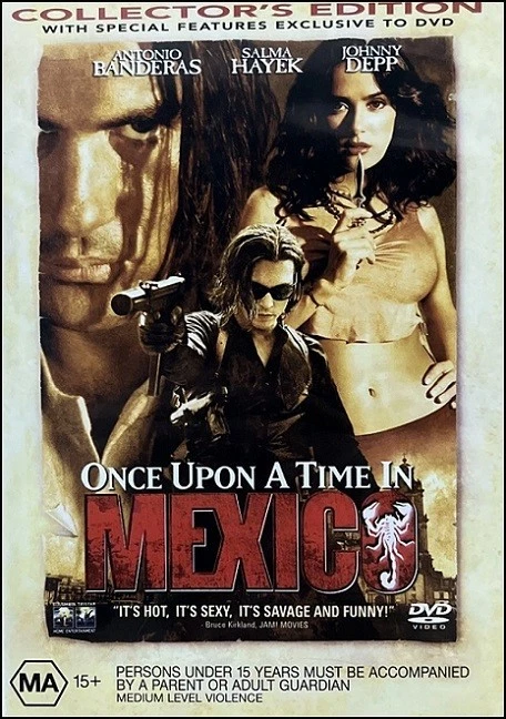 ONCE UPON a TIME in MEXICO (Antonio BANDERAS Salma HAYEK Johnny DEPP) DVD Reg 4 - Image 1 of 1