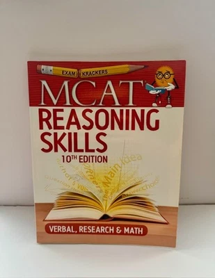 Examkrackers MCAT Reasoning Skills 10th Edition-Verbal, Research & Math-Like New - Image 1 of 3