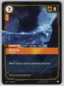 Riftbound Anivia - Primal Rare Origins Champion Unit Foil 148/298 casi nuevo - Imagen 1 de 2