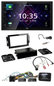 JVC DAB 2DIN Lenkrad Bluetooth USB Autoradio für Dodge Jeep - Bild 1 von 12