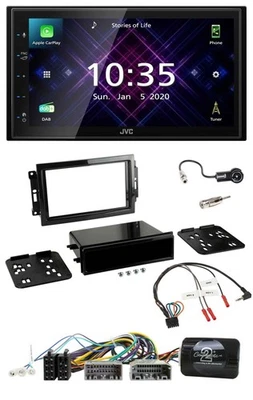 JVC DAB 2DIN Lenkrad Bluetooth USB Autoradio für Dodge Jeep - Bild 1 von 4