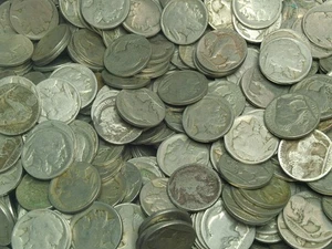 Lote de 40 monedas Buffalo Nickel sin fecha colección - Imagen 1 de 1