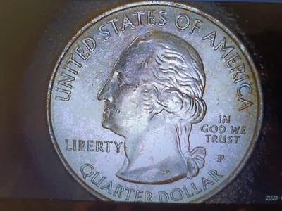 2019 Wash. Quarter San Antonio Missions Rev Die Break. Mint Error A/U Cond. - Image 1 of 3