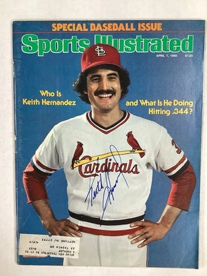 Keith Hernandez Signed Sports Illustrated 4/7/80 Cardinal Baseball Autograph JSA - Image 1 of 4