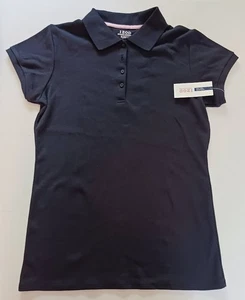 IZOD Girl's Approved School Uniform Polo Shirt X Large Color Navy NWT - Picture 1 of 5
