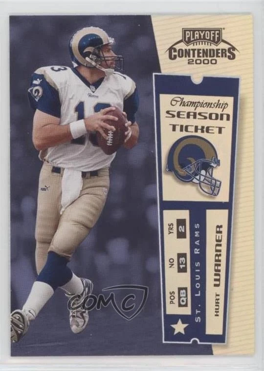 2000 Playoff Contenders Championship Ticket Missing Serial Number Kurt Warner - Image 1 of 2