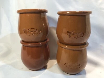 Small Menorquina Ceramic Pots x4. Originally from Canary Islands' Iceream makers - Image 1 of 2
