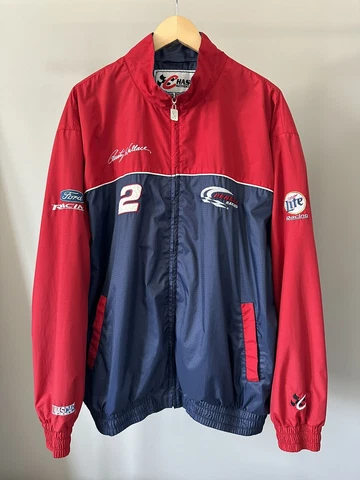 Chase Authentics Rusty Wallace #2 Full Zip Nascar Jacket Size Large Cover