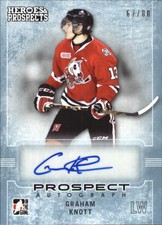 2014-15 ITG Hero/Prosp Prospect Autographs #31 Graham Knott/80
