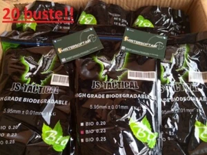 Cartone con 20 Buste da 4300bb Js Tactical Bio 0,23g Verdi (js-bio0 23v) - Foto 1 di 4