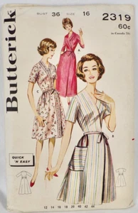 Misses Größe 16 Nähmuster Halstuch Kleid Robe Schal Kragen Ärmel Butterick Neu aus altem Lagerbestand - Bild 1 von 6