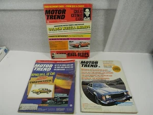 1974 Motor Trend Magazine - May June August - Lot of 3 - !32 - M35 - Bild 1 von 10