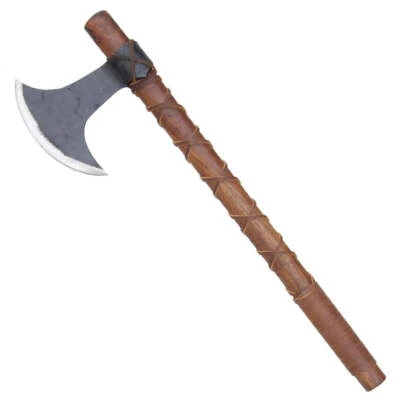Fully Functional Norse Terror Battle Axe - Hand Forged Iron Steel Overall 23" - Image 1 of 4