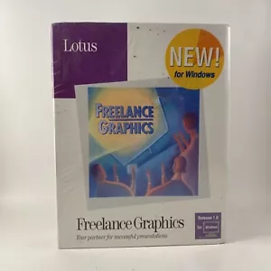 Lotus Freelance Graphics Windows Release 1.0 New Sealed 3.25” Big Box PC - Picture 1 of 6