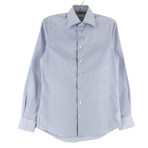 SUITSUPPLY Traveller Blue Formal Striped Slim Fit Shirt Size 39 - Picture 1 of 8