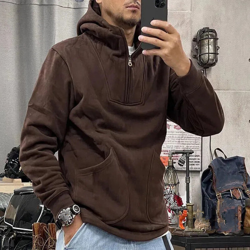 SACAI Felpa uomo felpa vintage felpe con cappuccio uomo baggy zip autunno pullover borsa lossa