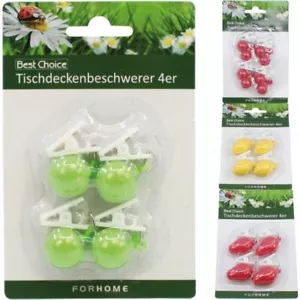 Tischdeckenbeschwerer 4er Tischtuchbeschwerer Tischtuchklammer Tischtuchgewichte - Bild 1 von 2