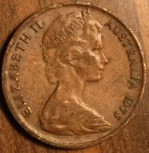 1975 AUSTRALIA 1 CENT COIN - Picture 1 of 2