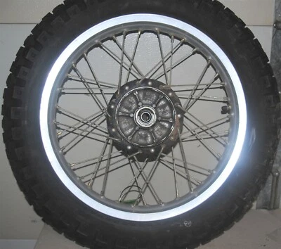Kawasaki KLR 250 Rear Wheel Rim Hub DOT TIRE 17x2.15 41034-1113 87-05 NICE - Imagem 1 de 4