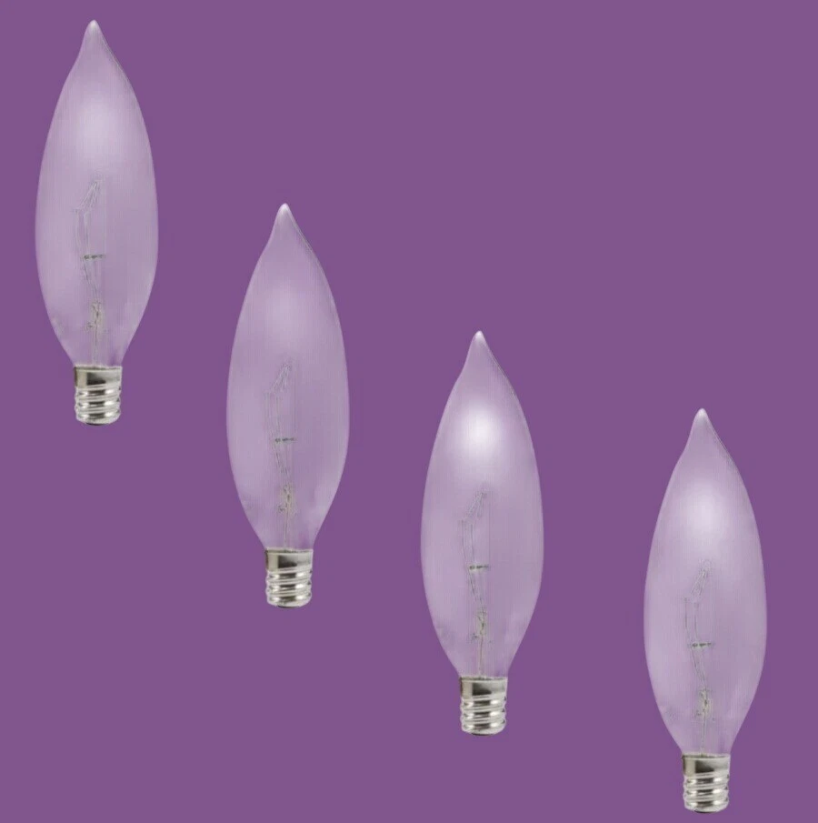 Sylvania 25W Double Life B10 Candelabra Base Light Bulbs Clear 4 Pack - Image 1 of 4