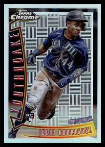 2022 Topps Chrome SONIC JULIO RODRIGUEZ YOUTHQUAKE MARINERS RC YQ-2 - Picture 1 of 2